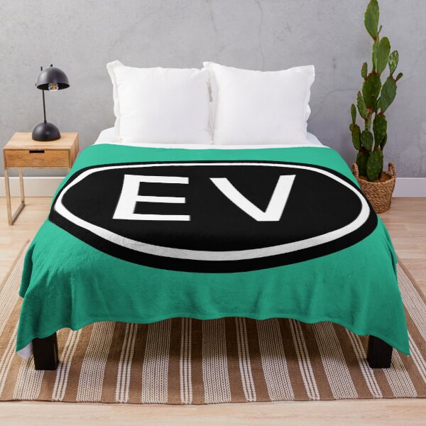 Item preview, EV Initials Monogram Oval White Letters designed and sold by Jeallan Designs.