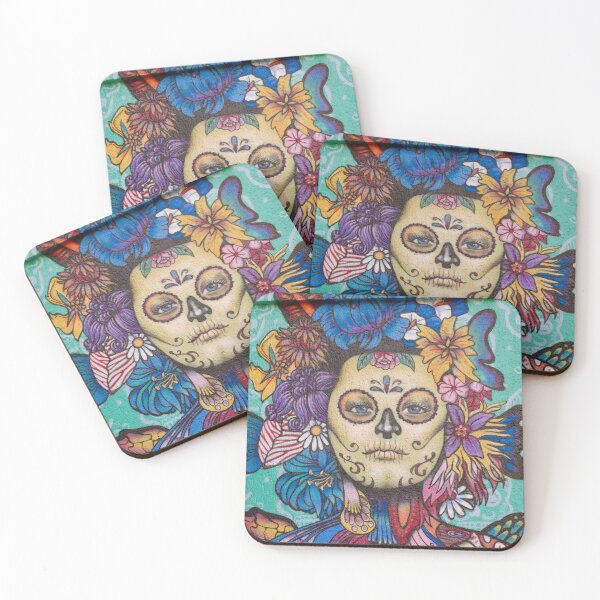 Item preview, Día de Muertos face Street Art from Tlaquepaque Mexico designed and sold by matteflor.