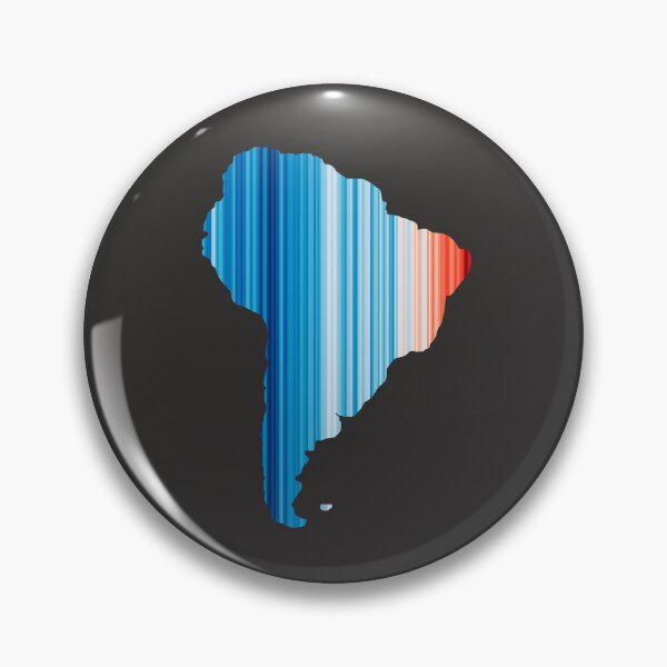 Item preview, Climate Change Stripes - South America outline designed and sold by Frank J. Art.