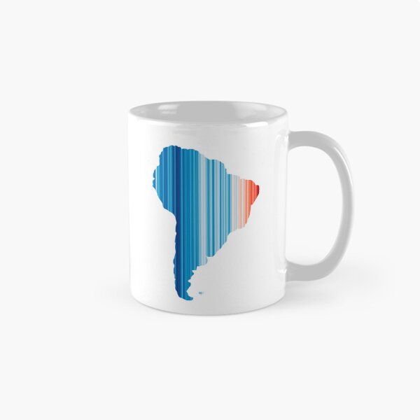 Item preview, Climate Change Stripes - South America outline designed and sold by Frank J. Art.