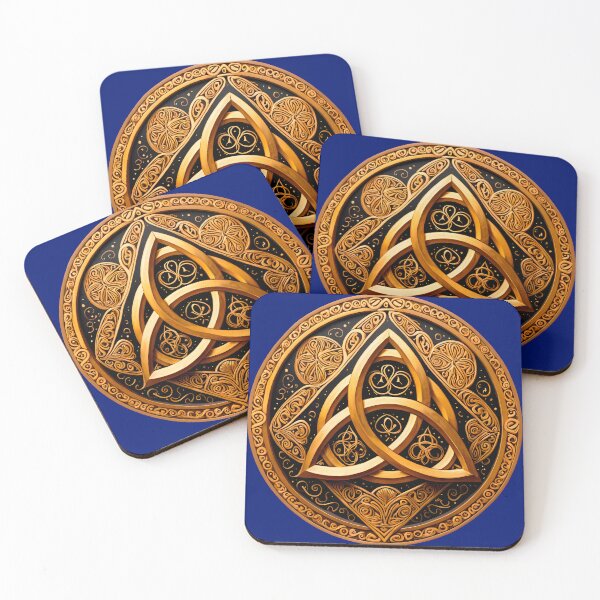Item preview, Golden Celtic Triquetra and Circle designed and sold by Second Draft Visuals.