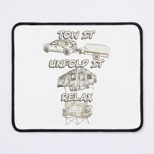 Item preview, Tow it, Unfold it, Relax - Gold Folding Camper designed and sold by BeccaAelishe.