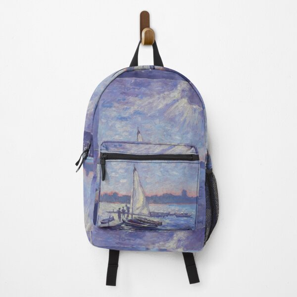 Item preview, Sunset Sail original oil painting by Kathryn Mussack designed and sold by K Mussack.