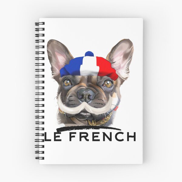 Artikelvorschau, Le french, Mr Booch die französische Bulldogge mit einem französischen Hut entworfen und verkauft von MrBooch.
