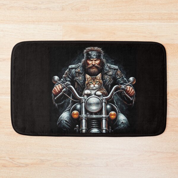 Item preview, Motorcyclist and Companion Cat designed and sold by Jurand  Creations.