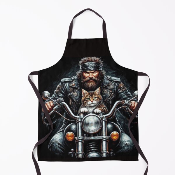 Item preview, Motorcyclist and Companion Cat designed and sold by Jurand  Creations.