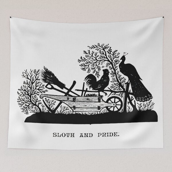 Item preview, Sloth and pride, vintage design designed and sold by stevepaint.