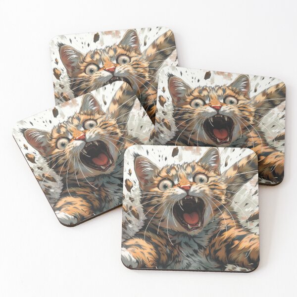 Item preview, Cat with playful paws designed and sold by wolfgangrainer.
