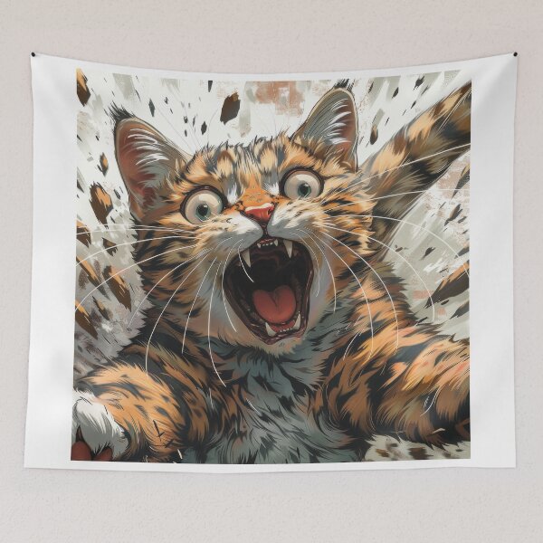 Item preview, Cat with playful paws designed and sold by wolfgangrainer.