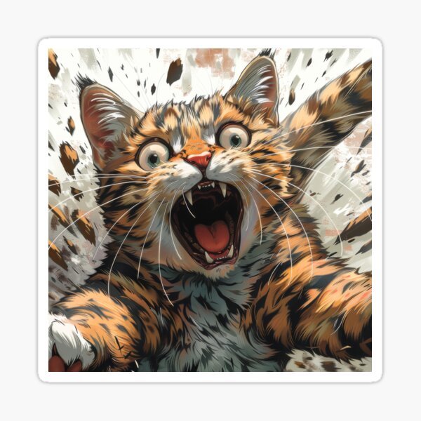 Item preview, Cat with playful paws designed and sold by wolfgangrainer.