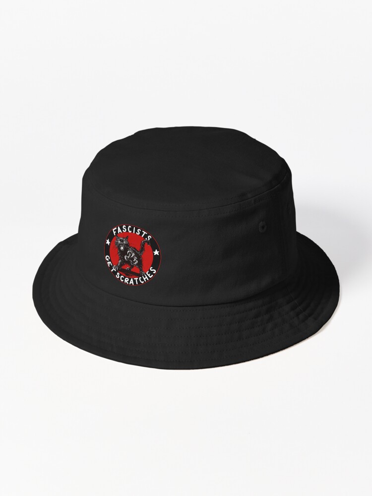 Thumbnail 1 von 6, Bucket Hat, Katzen gegen Faschisten designt und verkauft von kilkennycat.