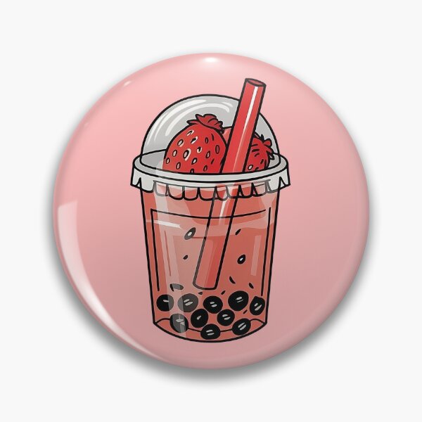 Item preview, Cute Strawberry Boba designed and sold by canvadreamer444.