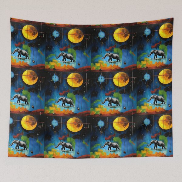 Item preview, A beautiful elephant.  Mystical abstraction designed and sold by Natalia-Vlad.