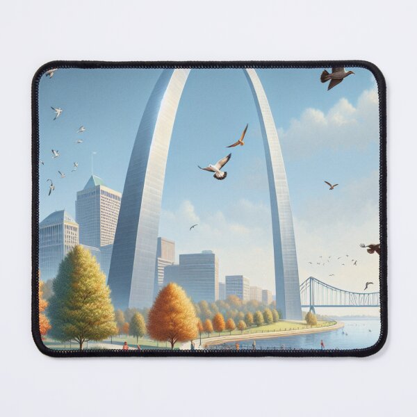 Item preview, Illustration Gateway Arch National Park designed and sold by Ginngers.