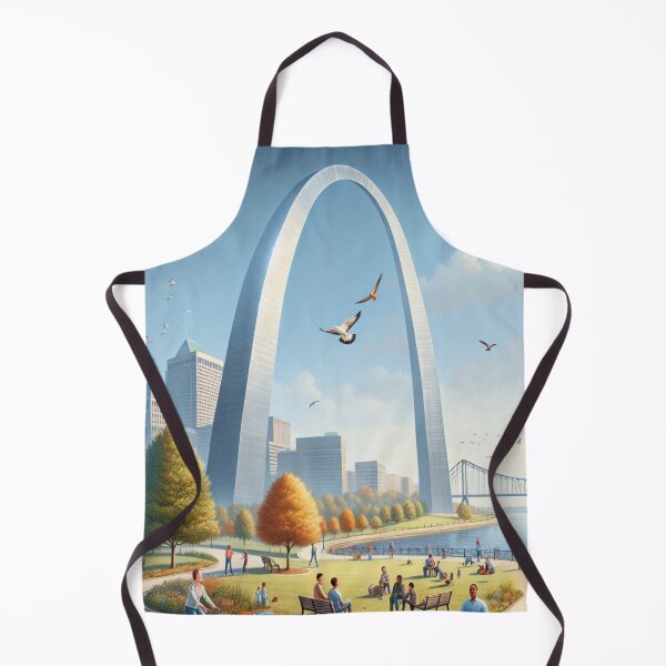 Item preview, Illustration Gateway Arch National Park designed and sold by Ginngers.