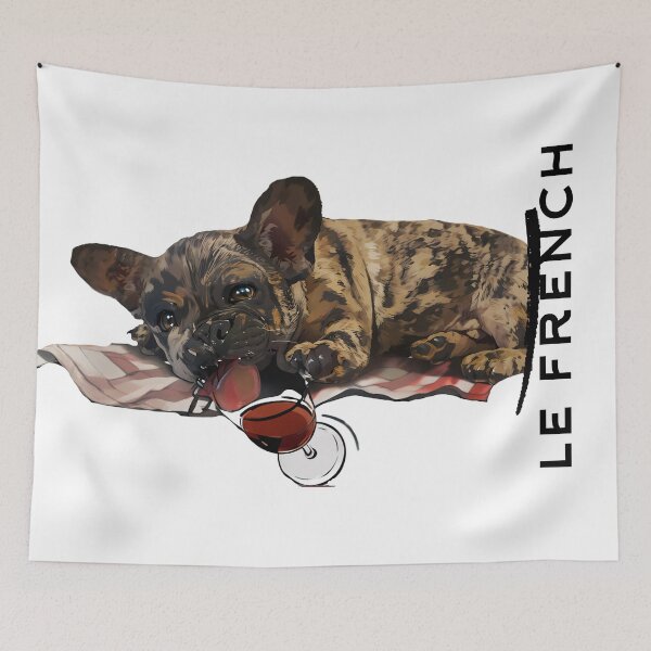 Item preview, Le french, Mr. Booch with a glass of wine designed and sold by MrBooch.