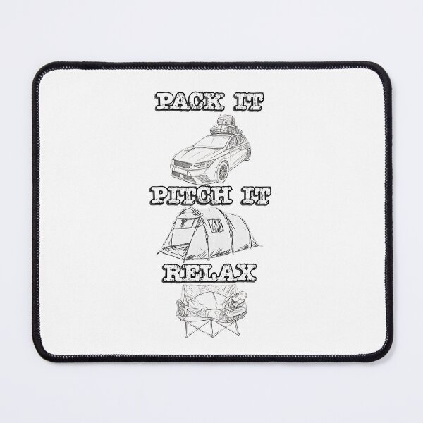 Item preview, Pack it, Pitch it, Relax - Black and White Medium Tent designed and sold by BeccaAelishe.