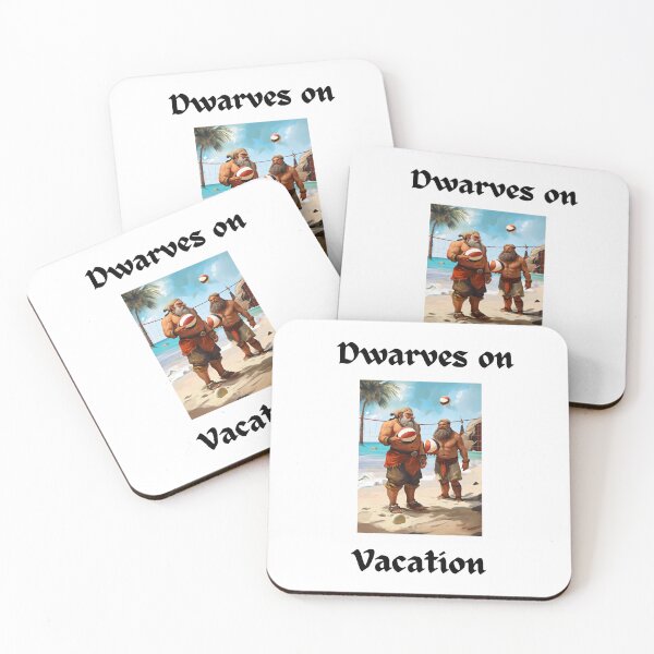 Item preview, Dwarves on Vacation Beach Volleyball designed and sold by popsbh.