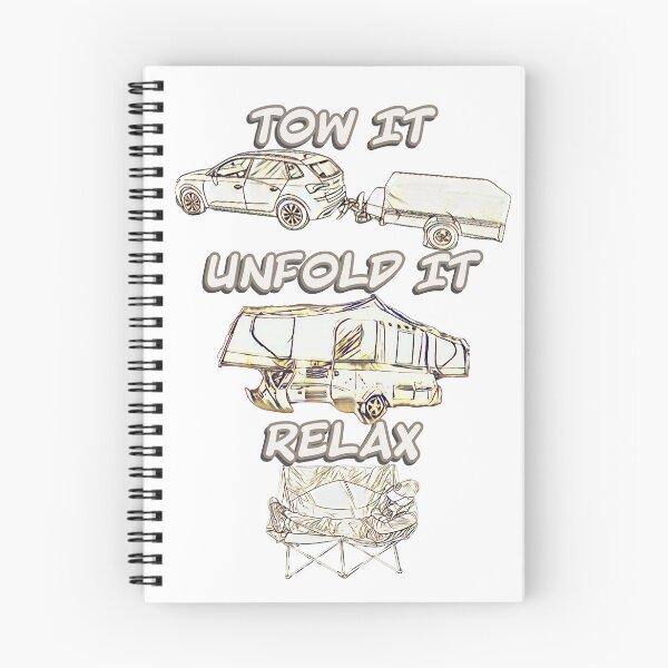 Item preview, Tow it, Unfold it, Relax - Gold Folding Caravan designed and sold by BeccaAelishe.
