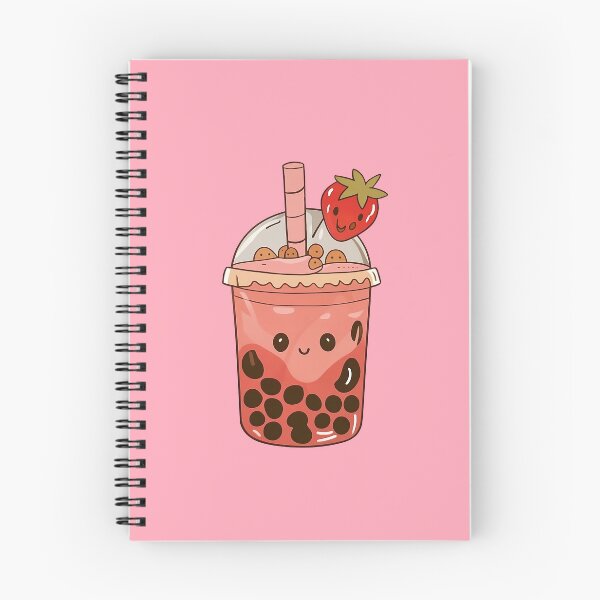 Item preview, Cute Strawberry Bubble Tea Kawaii designed and sold by canvadreamer444.