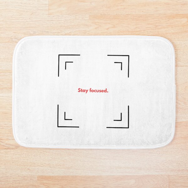 Item preview, Stay Focused Minimalist Motivational Art Print designed and sold by DesignAnother.
