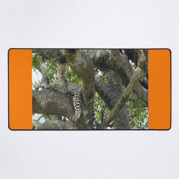 Item preview, Majestic Leopard in Mara National Reserve in Kenya designed and sold by annenambiro.