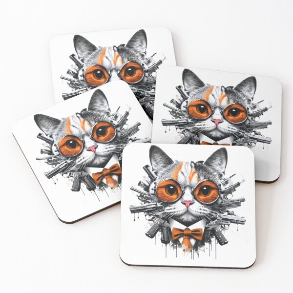 Item preview, CAT WITH GUNS designed and sold by MargoGallery.