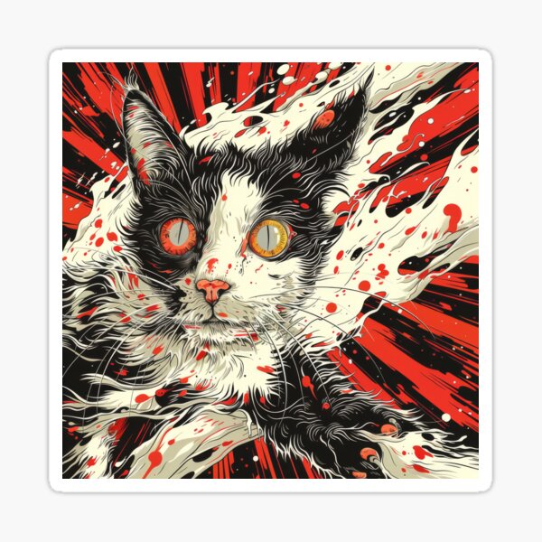 Item preview, Cat with playful paws designed and sold by wolfgangrainer.