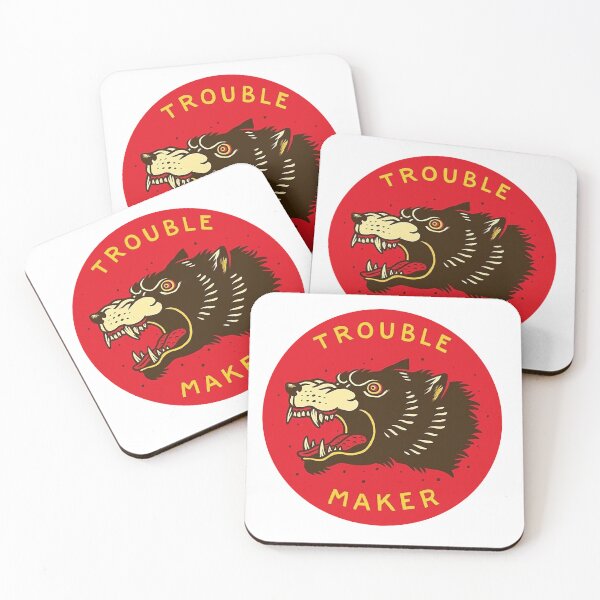Item preview, Trouble Maker Roaring Bear sticker or t-shirt designed and sold by PIXEL POP DESIGNS - Beyond the Norm!.
