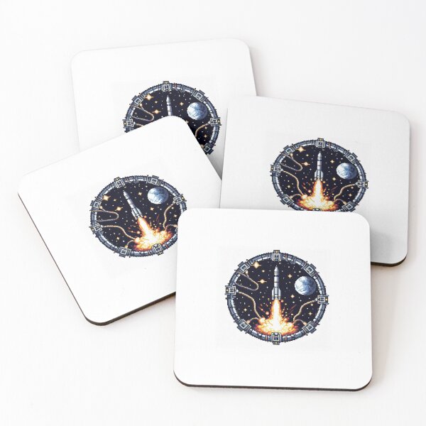 Item preview, Pixel Art Rocket Launch Sticker designed and sold by Shaany.