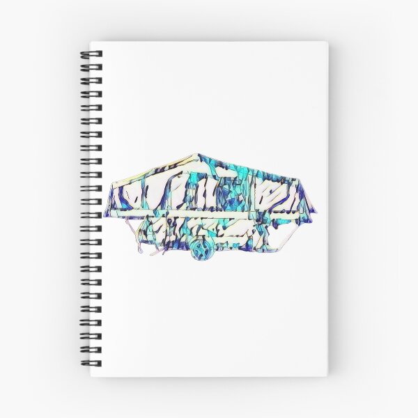 Item preview, Blue and White Folding Caravan designed and sold by BeccaAelishe.