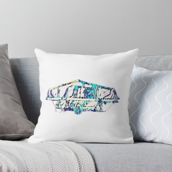 Item preview, Blue and White Folding Caravan designed and sold by BeccaAelishe.