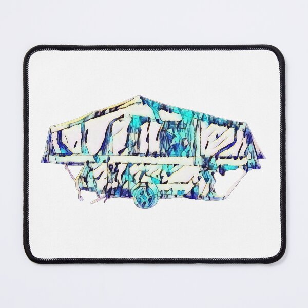 Item preview, Blue and White Folding Caravan designed and sold by BeccaAelishe.