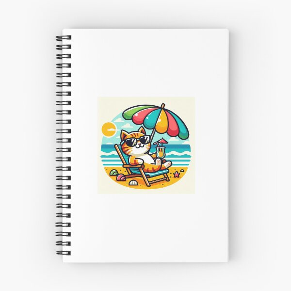 Item preview, Beach Vibes Cat Sticker designed and sold by Shaany.