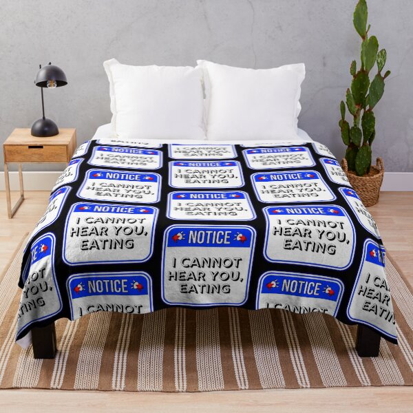 Item preview, NOTICE:  I Cannot Hear you, Eating - funny warning food signs designed and sold by DesignsFromTW-S.