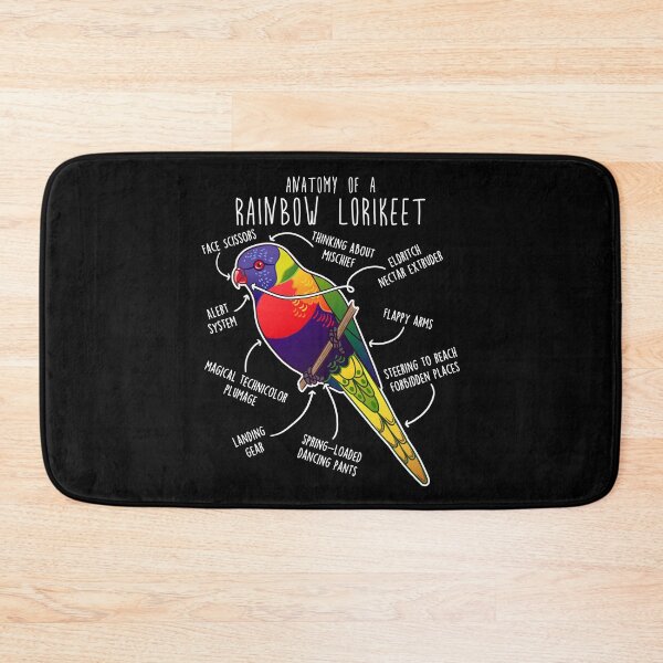 Item preview, Rainbow Lorikeet Parrot Anatomy designed and sold by Clara Hollins.