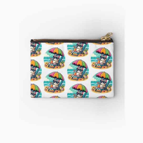 Item preview, Beach Vibes Cat Sticker designed and sold by Shaany.