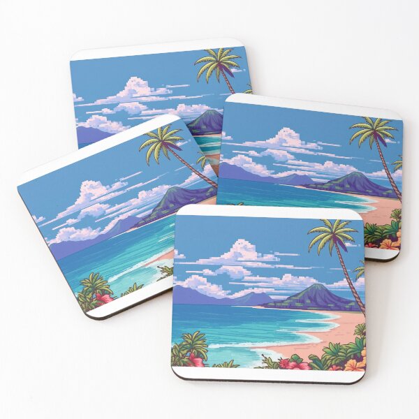 Item preview, Island Pixel Art Beautiful Landscape designed and sold by ilomuilo.