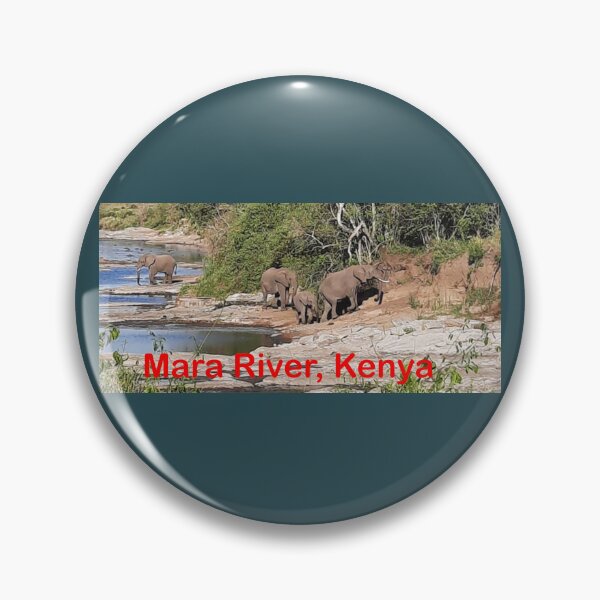 Item preview, Herd of Elephants crossing the Mara River in Kenya designed and sold by annenambiro.