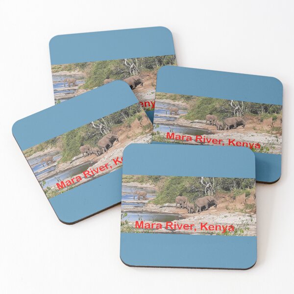 Item preview, Herd of Elephants crossing the Mara River in Kenya designed and sold by annenambiro.