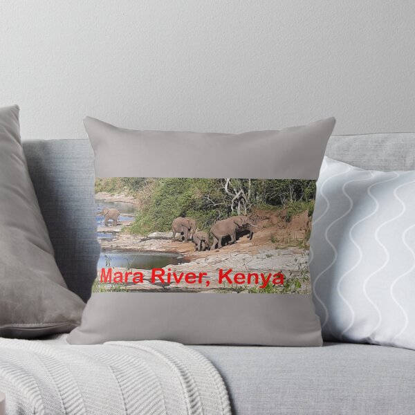Item preview, Herd of Elephants crossing the Mara River in Kenya designed and sold by annenambiro.