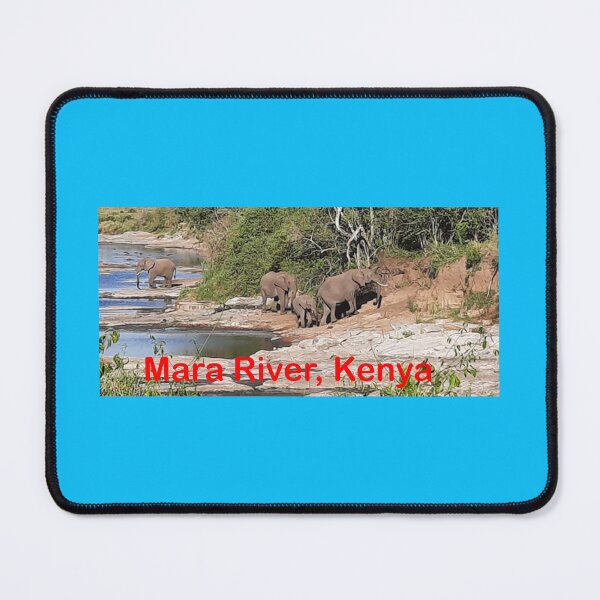 Item preview, Herd of Elephants crossing the Mara River in Kenya designed and sold by annenambiro.