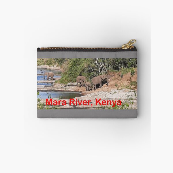 Item preview, Herd of Elephants crossing the Mara River in Kenya designed and sold by annenambiro.