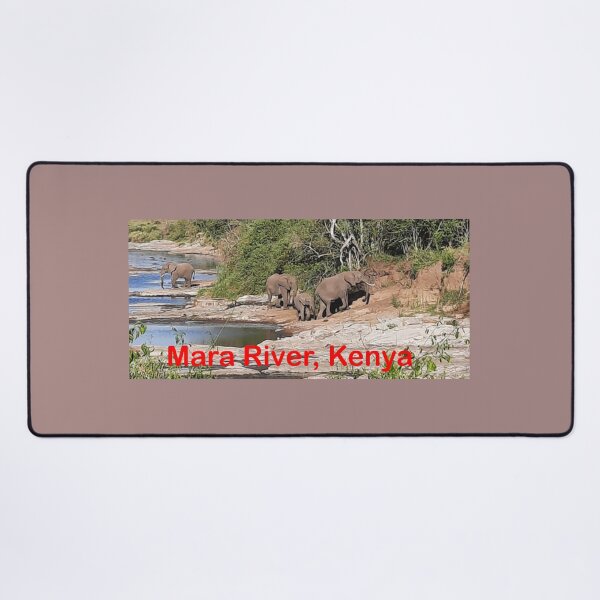 Item preview, Herd of Elephants crossing the Mara River in Kenya designed and sold by annenambiro.