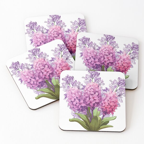 Item preview, hyacinth flowers lovers designed and sold by Yeyishop.