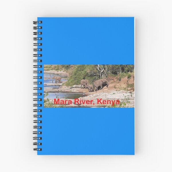Item preview, Herd of Elephants crossing the Mara River in Kenya designed and sold by annenambiro.