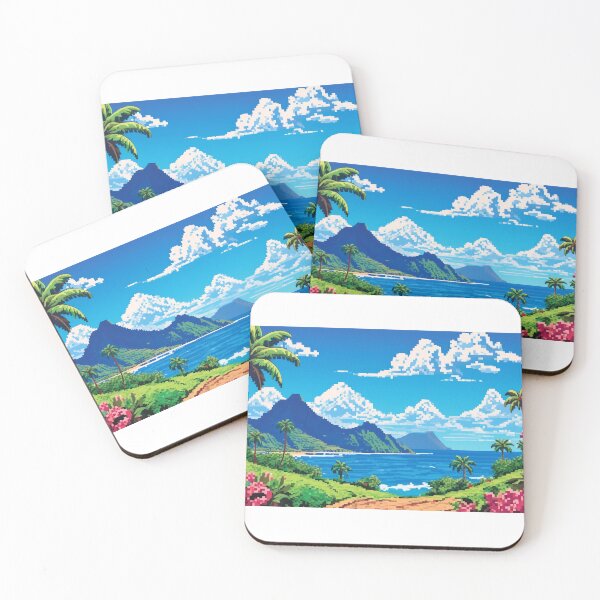 Item preview, Island Pixel Art Beautiful Landscape vol.2 designed and sold by ilomuilo.