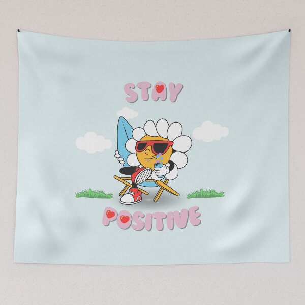 Item preview, stay positive designed and sold by Spirit and Style.