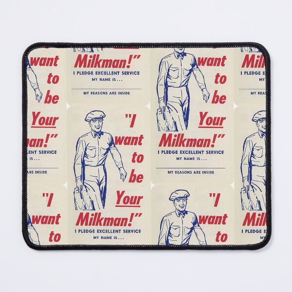 Item preview, I want to be your milkman vintage ad 1950s leave behind designed and sold by PIXEL POP DESIGNS - Beyond the Norm!.