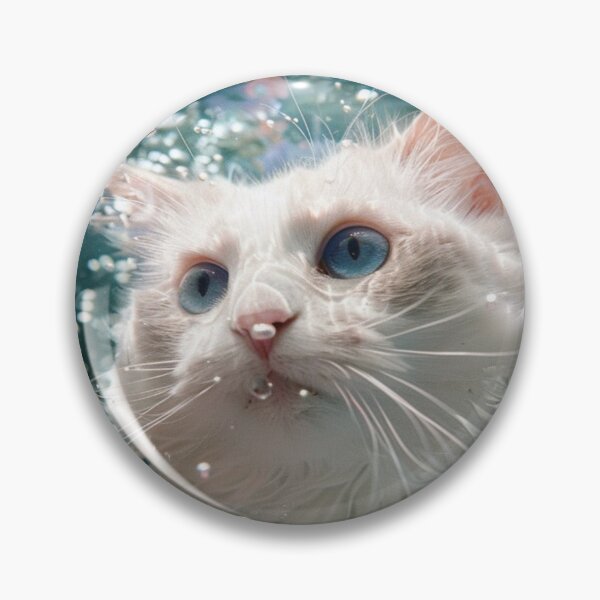 Item preview, Underwater cat serenity designed and sold by YayaPrintable.